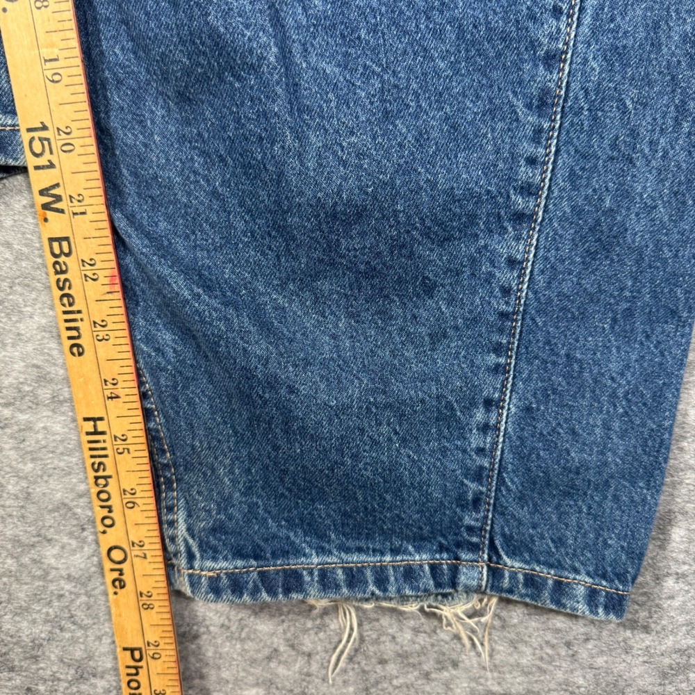 BDG Urban Outfitters RIH Mid-Rise Baggy Wide Leg‎ Jeans Blue Denim 28 Distressed - Picture 9 of 13